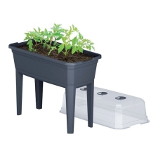 ΘΕΡΜΟΚΗΠΙΟ ΜΕ ΠΟΔΙΑ (3 ΣΕ 1) ΑΝΘΡΑΚΙ RESPANA PLANTER 77x58x96.3cm 1/3ΚΙΒ